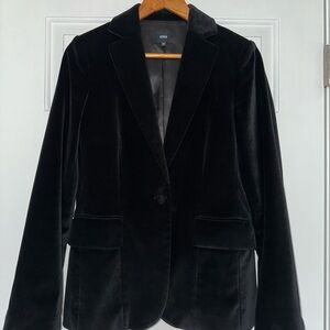 Edwin Black Velvet Single-Button Blazer